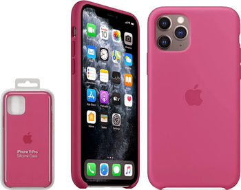 Silikonowe etui Apple iPhone 11 Pro - zgaszony róż