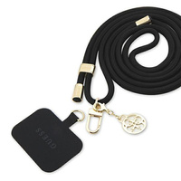 Guess Crossbody Strap Cord 4G Charm Złote/Czarne