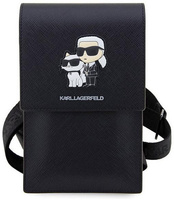 Torba Karl Lagerfeld Saffiano Metal Logo NFT - Czarna