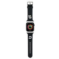 Karl Lagerfeld Karl and Choupette Head NFT Watch Strap for Apple Watch 38/40/41 Czarne