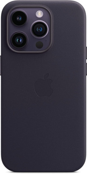 APPLE LEATHER CASE IPHONE 14 PRO Atramentowy