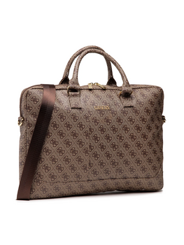 Torba Guess 4G UpTown 15 cali Brązowa