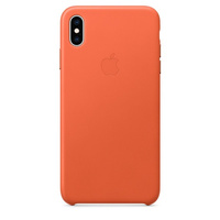 Skórzane etui Apple do iPhone XS Max Pomarańcz - MVFY2ZM/A