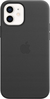 APPLE Leather CASE IPHONE 12 / 12 Pro CZARNE
