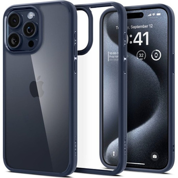 Etui Spigen Ultra Hybrid do iPhone 15 Pro Przezroczysto-Granatowe - ACS06711