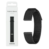 Pasek do Samsung Galaxy Watch 4/ 4 Classic/ 5/ 5 Pro/ 6/ 6 Classic 20 mm M/L Fabric Band One Click - Czarny