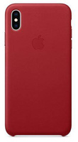 Skórzane etui Apple do iPhone XS Max Czerwone - MRWQ2ZM/A