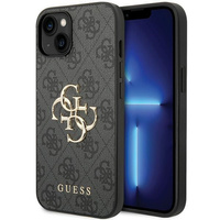 Guess GUHCP15S4GMGGR iPhone 15 / 14 / 13 6.1" szary/grey hardcase 4G Big Metal Logo